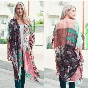 😎 BoHo Patchwork Kimono 🍍🍍🍍🍍